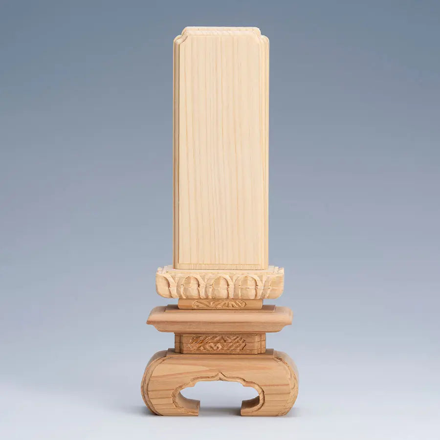 呂色位牌 隅切京中台 3.5寸(1名様用)