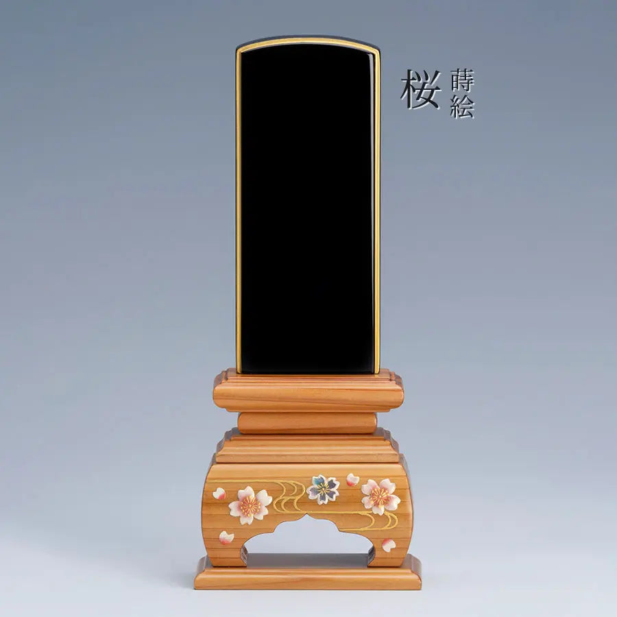 宮城県のお客様より当店オリジナル位牌『永香 4.5寸 桜蒔絵』のご注文をいただきました。
