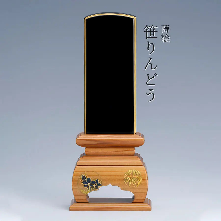 宮城県のお客様より当店オリジナル位牌『永香 4.5寸 笹りんどう蒔絵』のご注文をいただきました。