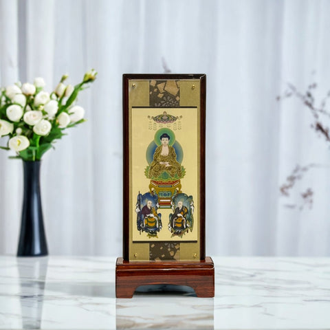 特製品 スタンド型掛軸 〈曹洞宗三尊仏〉小【本山永平寺で販売】