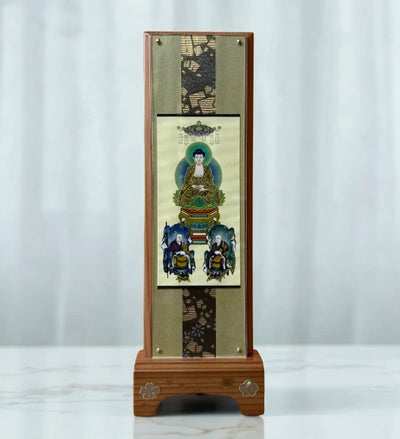 極上品 スタンド型掛軸 〈曹洞宗三尊仏〉中【本山永平寺で販売】